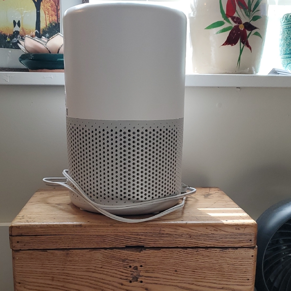 White and Gray Levoit Air Purifier